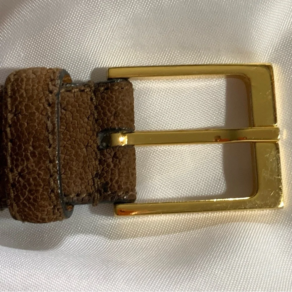 SAINT LAURENT PARIS YSL brown suede BELT 38" - Picture 3 of 11